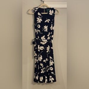 Ralph Lauren Black and White Floral Dress (worn once)